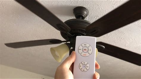 ceiling fan with a remote control