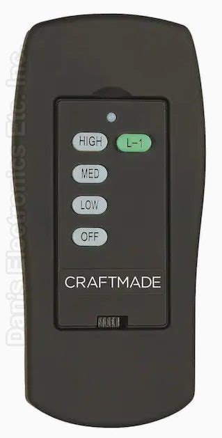craftmade ceiling fans remote control